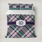Plaid with Pop Duvet Cover Set - Full / Queen (Personalized)