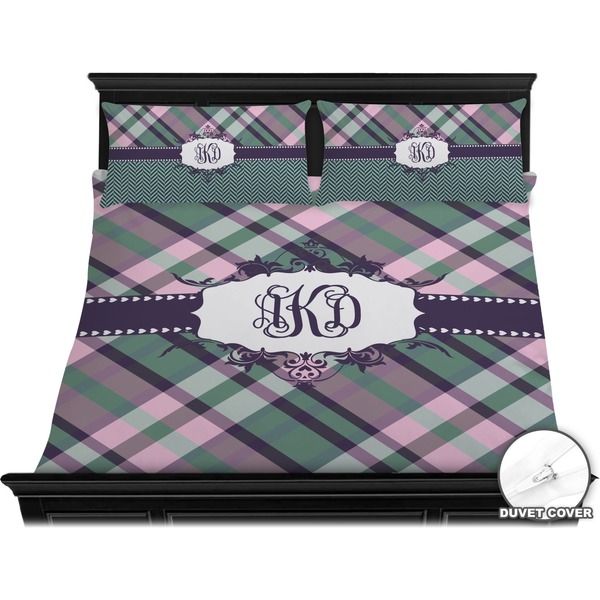Plaid with Pop Bedding Set (King) - Duvet