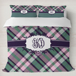 Plaid with Pop Duvet Cover Set - King (Personalized)