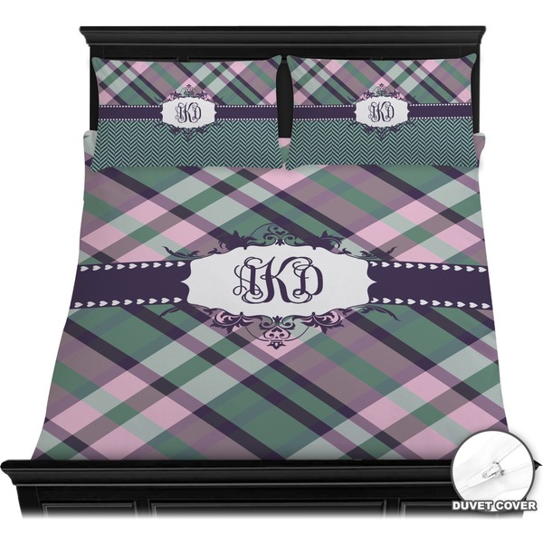 Plaid with Pop Bedding Set (Queen) - Duvet