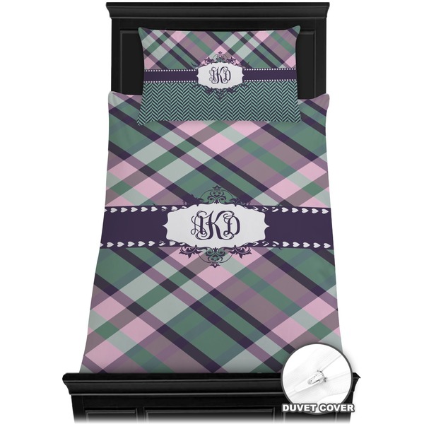 Plaid with Pop Bedding Set (Twin) - Duvet