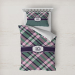 Plaid with Pop Duvet Cover Set - Twin XL (Personalized)