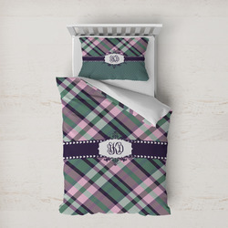 Plaid with Pop Duvet Cover Set - Twin XL (Personalized)