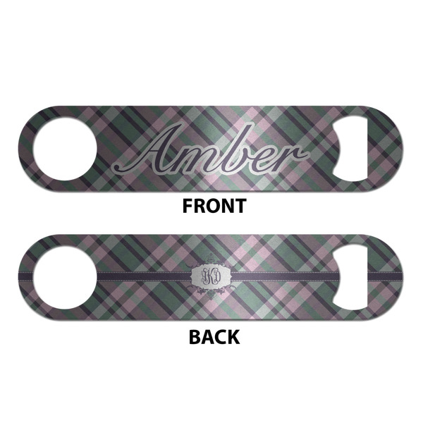 Plaid with Pop Bottle Opener - Front & Back