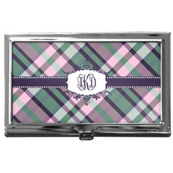 Plaid with Pop Business Card Case