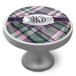Plaid with Pop Cabinet Knob (Personalized)