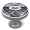 Plaid with Pop Cabinet Knob (Personalized)