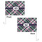 Plaid with Pop Car Flag - 11" x 8" - Front & Back View