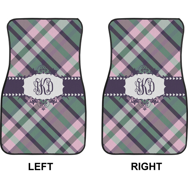 Plaid with Pop Car Mat Front - Approval
