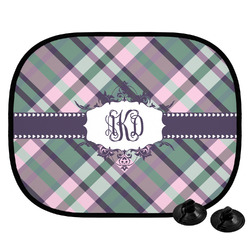 Plaid with Pop Car Side Window Sun Shade (Personalized)