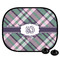 Plaid with Pop Car Side Window Sun Shade (Personalized)