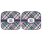 Plaid with Pop Car Sun Shades - FRONT