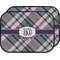 Plaid with Pop Car Floor Mats (Back Seat) (Personalized)