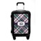 Plaid with Pop Carry On Hard Shell Suitcase - Front