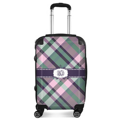 Plaid with Pop Suitcase - 20" Carry On (Personalized)