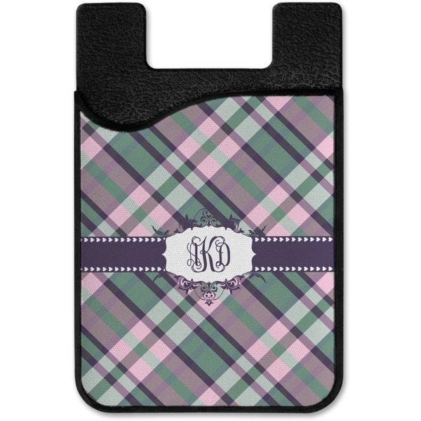 Plaid with Pop Cell Phone Credit Card Holder