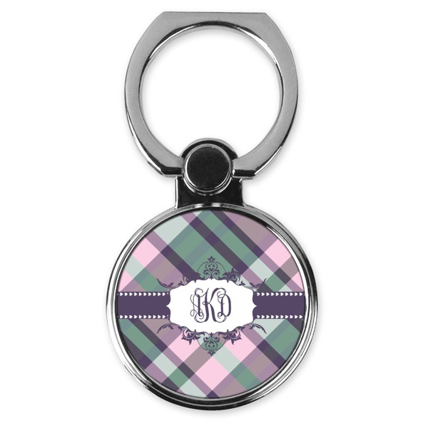 Custom Plaid with Pop Cell Phone Ring Stand & Holder (Personalized)