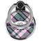 Plaid with Pop Cell Phone Ring Stand & Holder - Front (Collapsed)