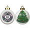 Plaid with Pop Ceramic Christmas Ornament - X-Mas Tree (APPROVAL)