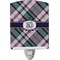 Plaid with Pop Ceramic Night Light (Personalized)