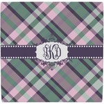 Plaid with Pop Ceramic Tile Hot Pad (Personalized)