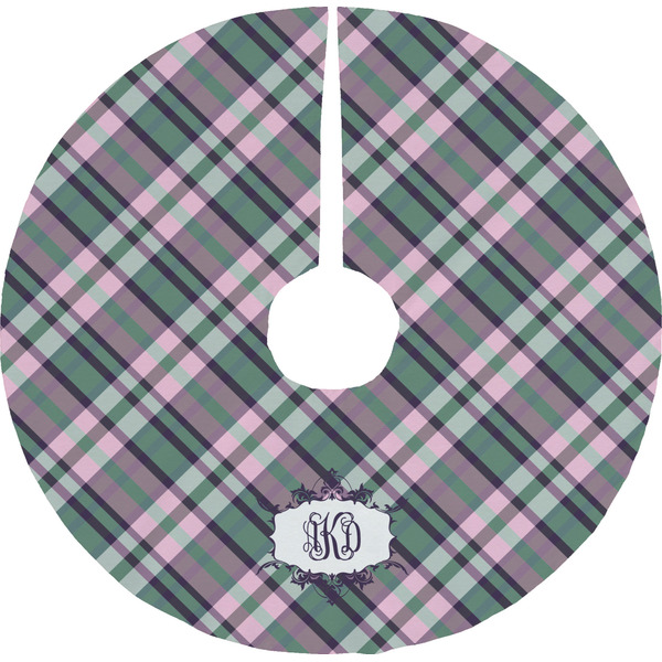 Custom Plaid with Pop Tree Skirt (Personalized)