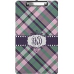 Plaid with Pop Clipboard (Legal Size) (Personalized)