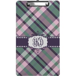 Plaid with Pop Clipboard (Legal Size) (Personalized)