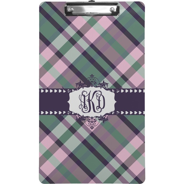 Custom Plaid with Pop Clipboard (Legal Size) (Personalized)