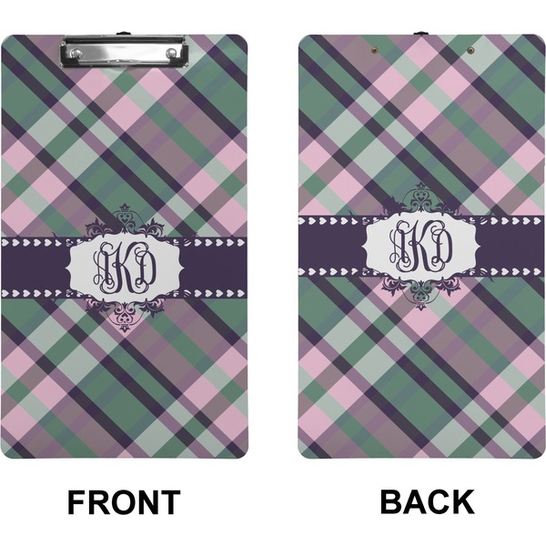 Plaid with Pop Clipboard (Legal) (Front + Back)