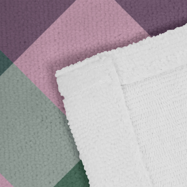 Plaid with Pop Close up of Fabric