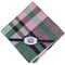Plaid with Pop Cloth Napkins - Personalized Dinner (Folded Four Corners)