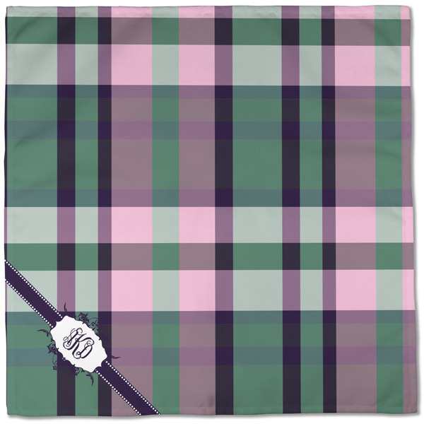 Plaid with Pop Cloth Napkins - Personalized Dinner (Full Open)