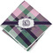 Plaid with Pop Cloth Napkins - Personalized Lunch (Folded Four Corners)