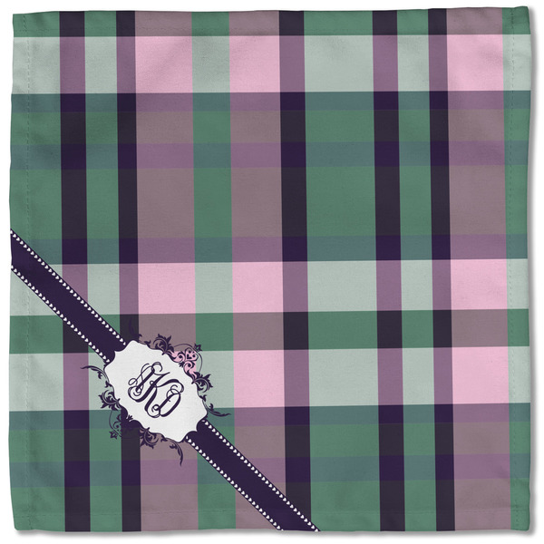 Plaid with Pop Cloth Napkins - Personalized Lunch (Single Full Open)