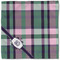 Plaid with Pop Cloth Napkins - Personalized Lunch (Single Full Open)