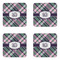 Plaid with Pop Coaster Set - APPROVAL