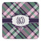 Plaid with Pop Coaster Set - FRONT (one)