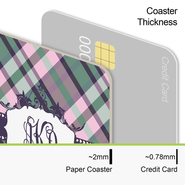 Plaid with Pop Coaster Thickness