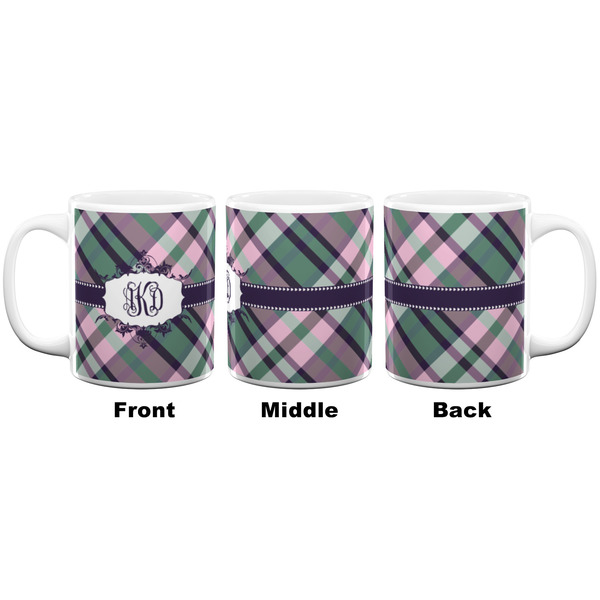 Plaid with Pop Coffee Mug - 11 oz - White APPROVAL