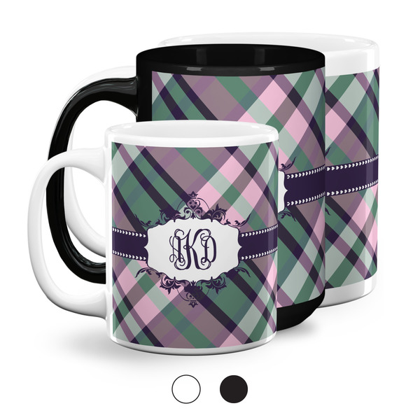 Plaid with Pop Coffee Mugs Main