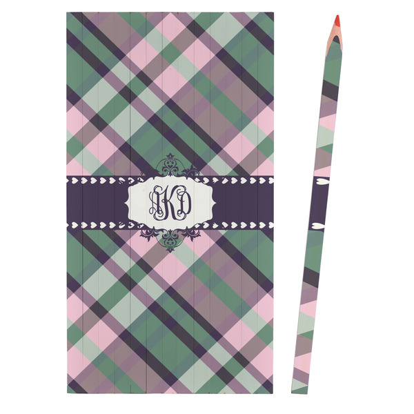 Plaid with Pop Colored Pencils - Front View