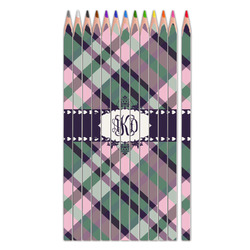 Plaid with Pop Colored Pencils (Personalized)