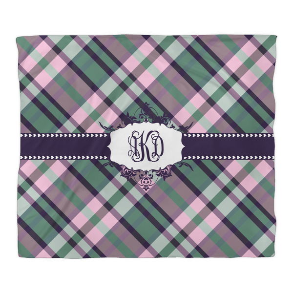 Plaid with Pop Comforter - King - Front