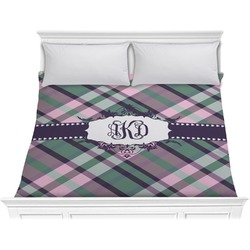 Plaid with Pop Comforter - King (Personalized)