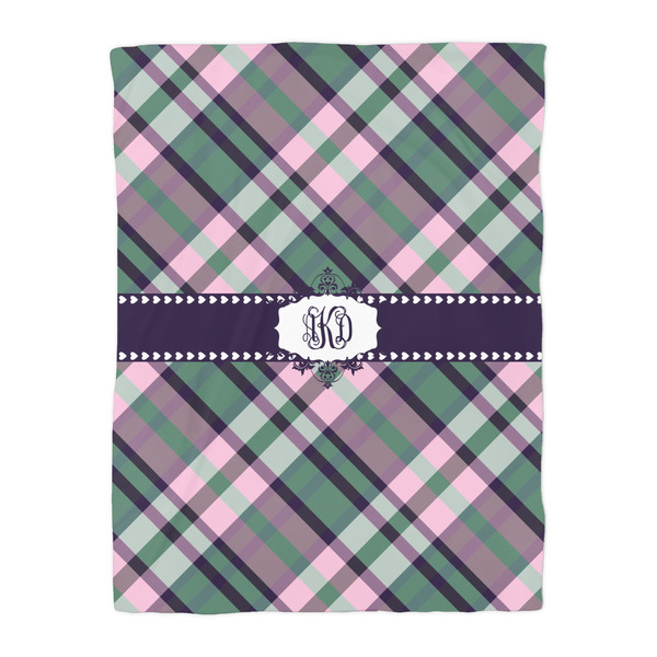 Plaid with Pop Comforter - Twin - Front