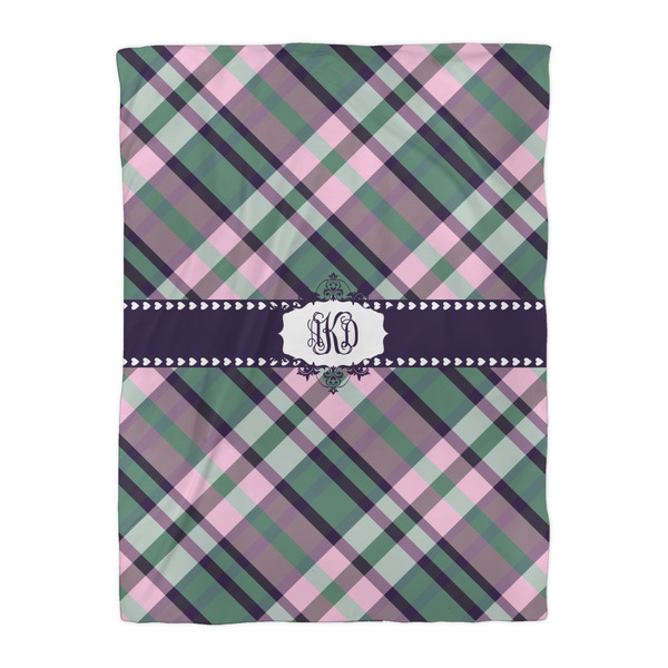 Plaid with Pop Comforter - Twin XL - Front