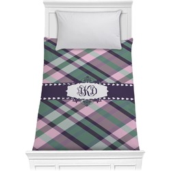 Plaid with Pop Comforter - Twin XL (Personalized)