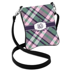 Plaid with Pop Cross Body Bag - 2 Sizes (Personalized)