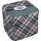 Plaid with Pop Cube Poof Ottoman (Bottom)